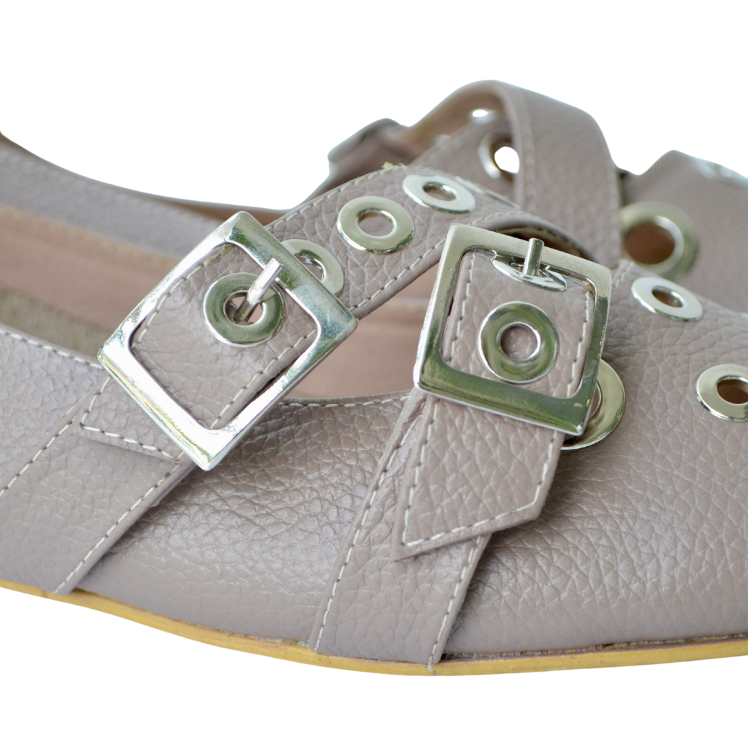Luna / Taupe Leather